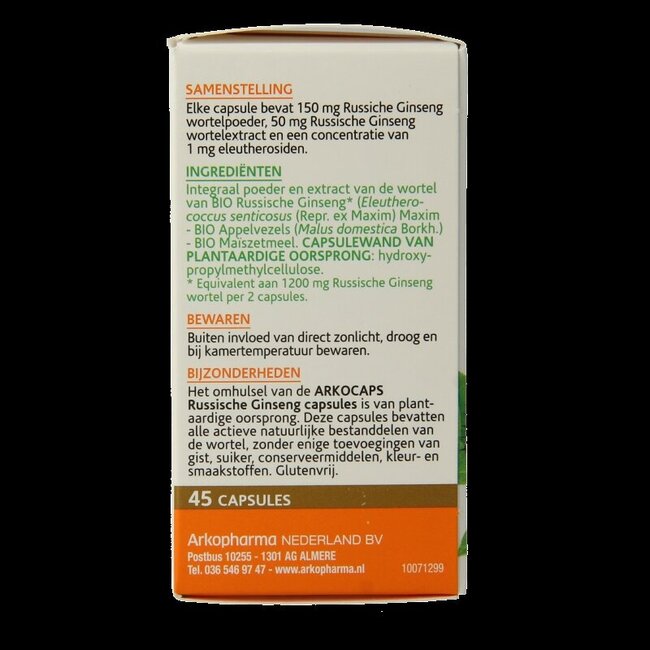 Russische ginseng bio 45 Capsules