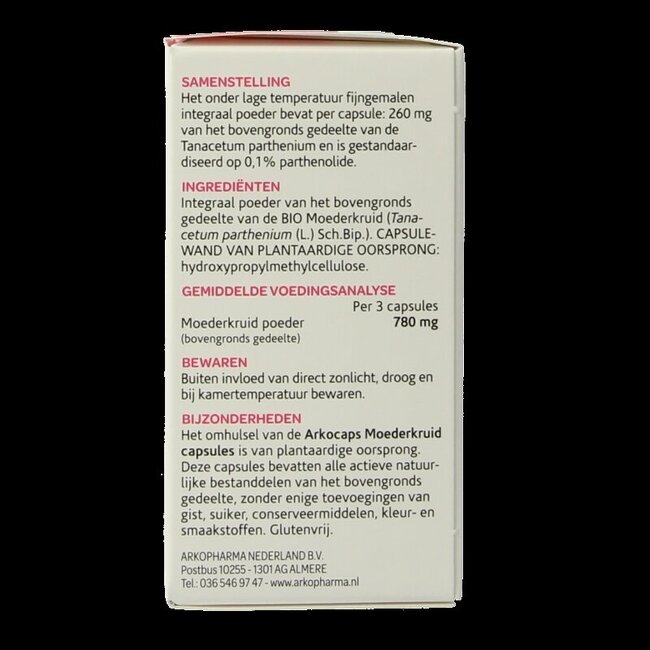Moederkruid bio 45 Capsules