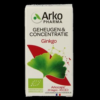 Arkocaps Ginkgo bio 45 gélules