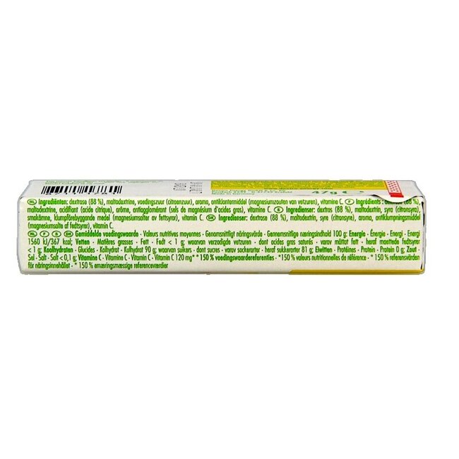 Tablettes de dextrose au citron avec vitamine C, 47 g, 1 rouleau