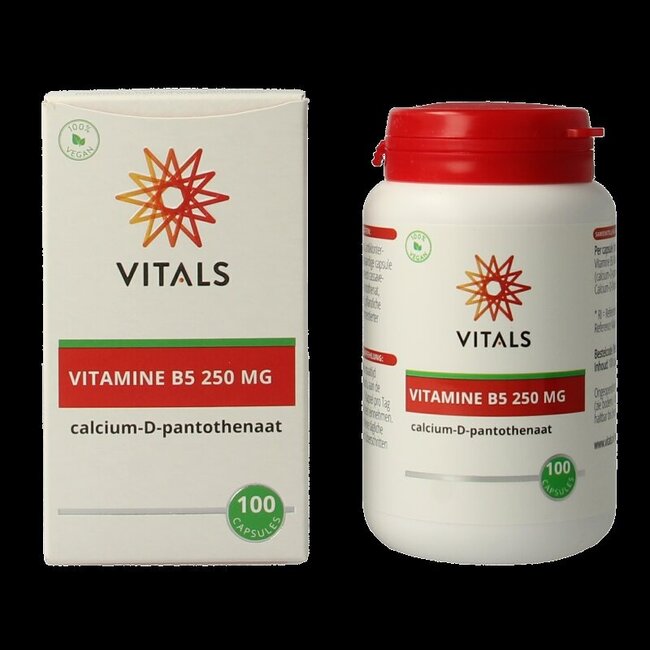 Vitamine B5 250mg 100 Capsules