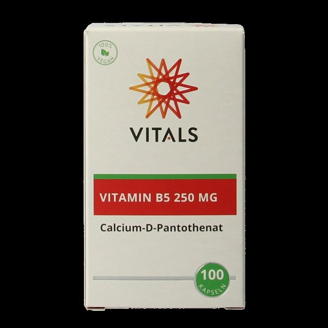 Vitamine B5 250mg 100 Capsules
