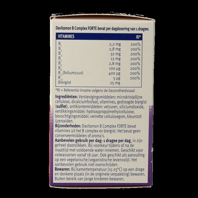 Vitamine B complexe forte 100 dragées