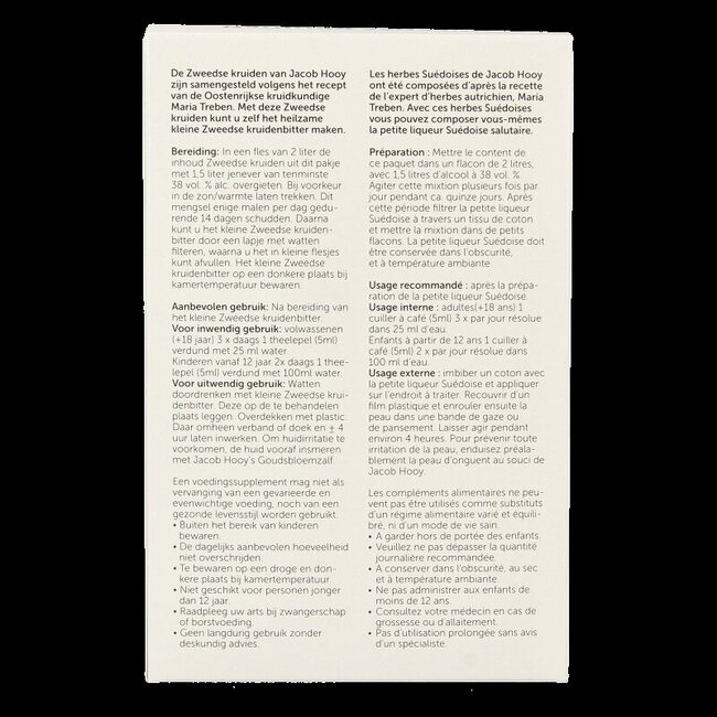 Zweedse kruiden klein met kamfer 90.2 Gram