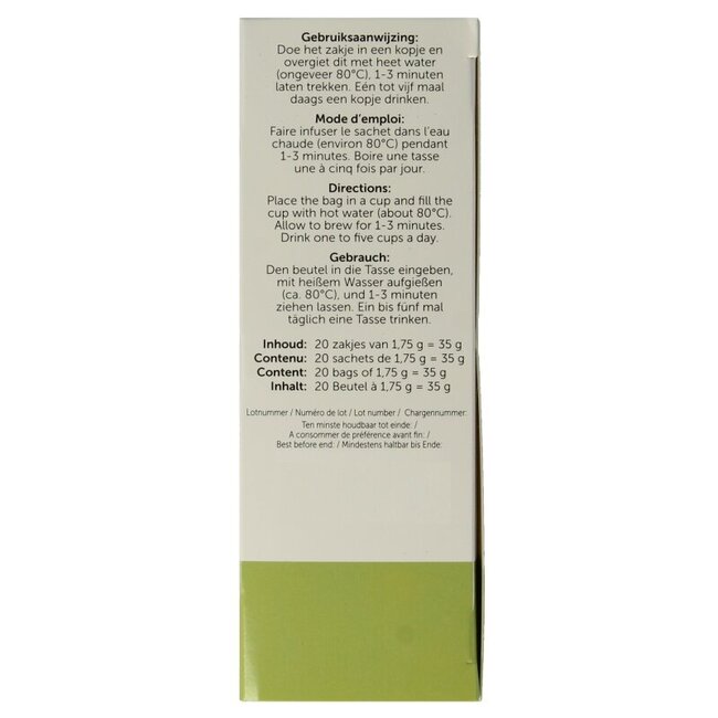 Thé vert 20 sachets