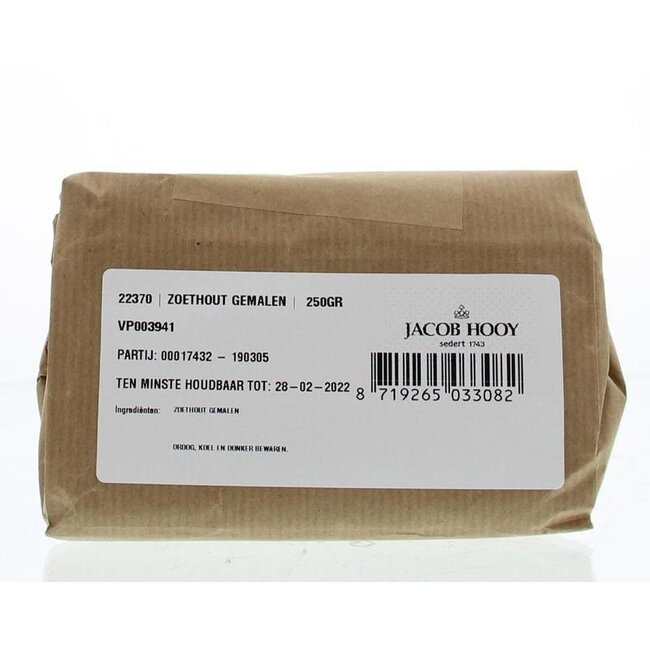 Zoethout ongeschild gemalen 250 Gram