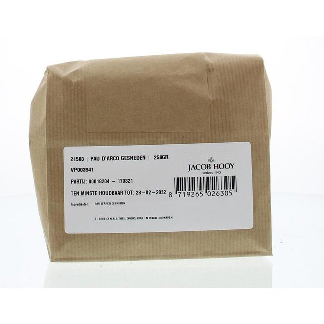 Pau d'arco gesneden 250 Gram