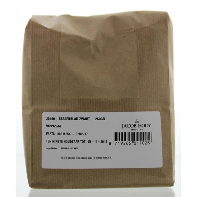 Bessenblad zwart 250 Gram