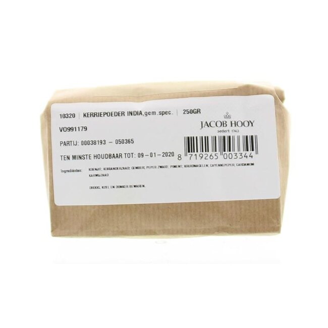 Kerriepoeder India 250 Gram