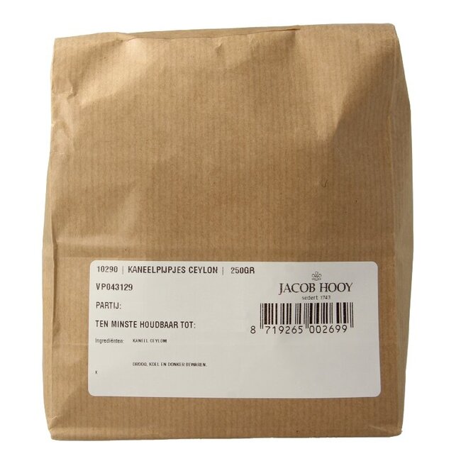 Kaneel pijpjes Ceylon 250 Gram