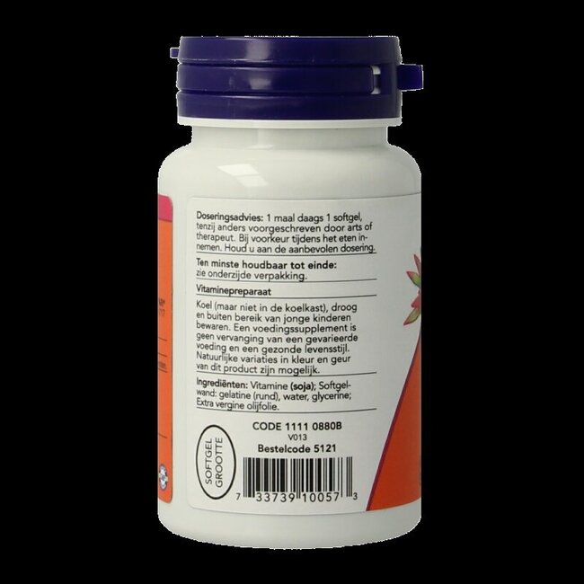 Vitamine E-200 natuurlijke gemengde tocoferolen 100 Softgels