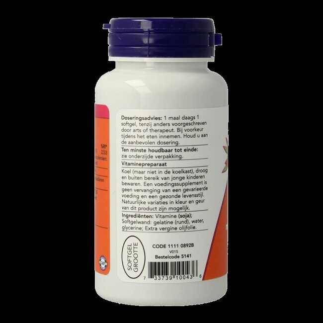 Vitamine E-400 tocophérols mixtes 100 capsules molles