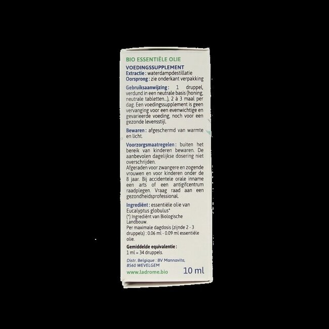 Eucalyptus globulus olie bio 10 Milliliter