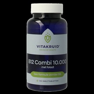 Vitakruid B12 Combi 10 000 avec Folate Actif 120 Comprimés Fondants