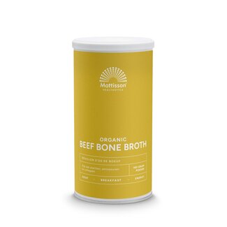 Mattisson Organic beef bone broth botten bouillon bio 180 Gram