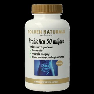 Golden Naturals Probiotiques 50 milliards 60 gélules végétales