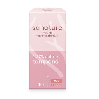 Sanature Tampons mini 16 pièces