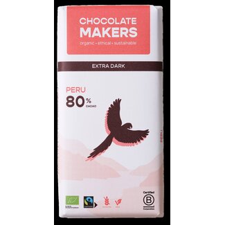Chocolatemakers Awajun 80 % noir fairtrade bio 80 g