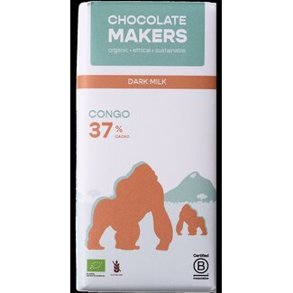 Chocolatemakers Chocolat au lait Gorilla 37 % bio 80 g