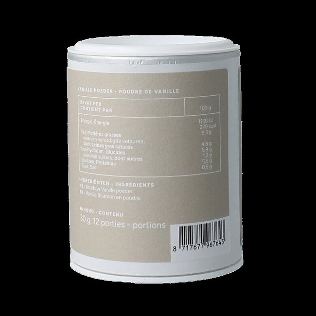 Poudre de vanille Bourbon 30 Grammes