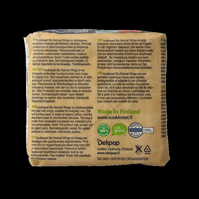 Bio Maandverband normal wings 12 Stuks