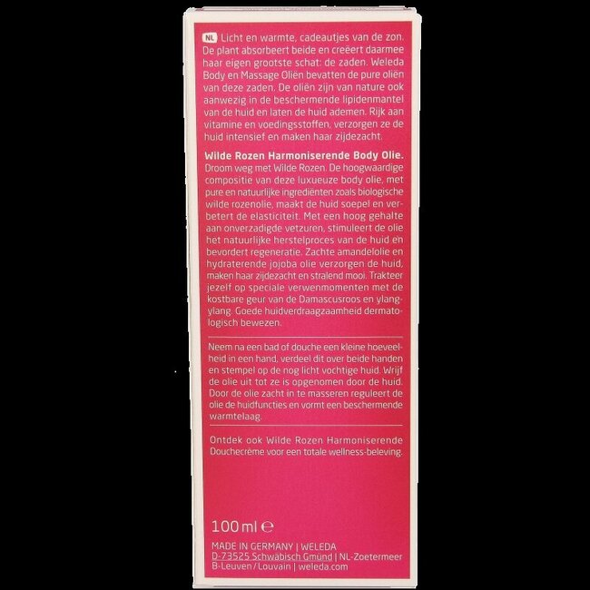 Wilde rozen harmoniserende body olie 100 Milliliter