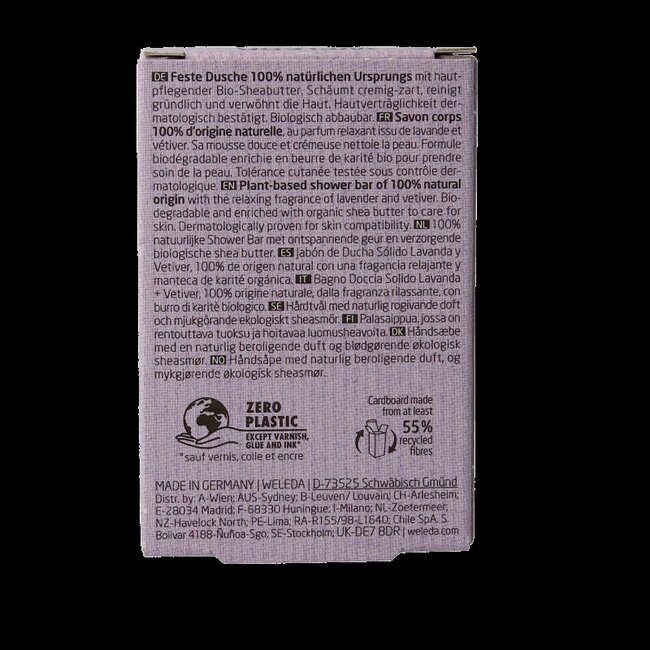 Pain de douche lavande + vétiver 75 g