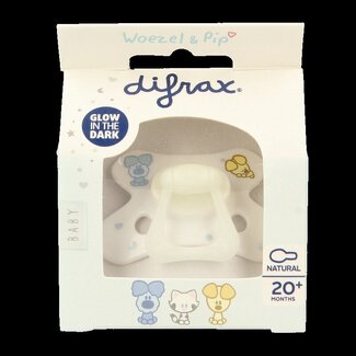 Difrax Sucette Natural 20+ mois Woezel & Pip 1 pièce