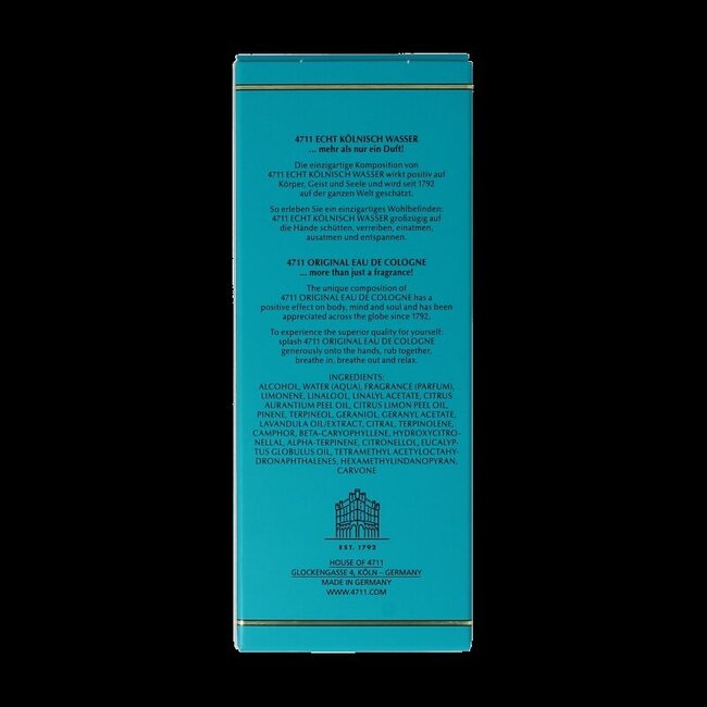 Eau de cologne flacon 50 Milliliter