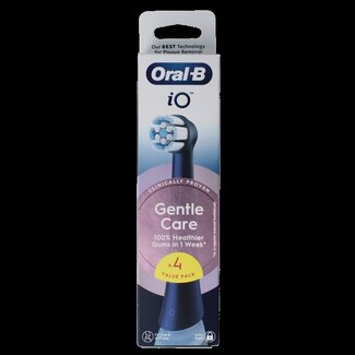 Oral B Opzetborstel IO gentle care zwart 4 Stuks