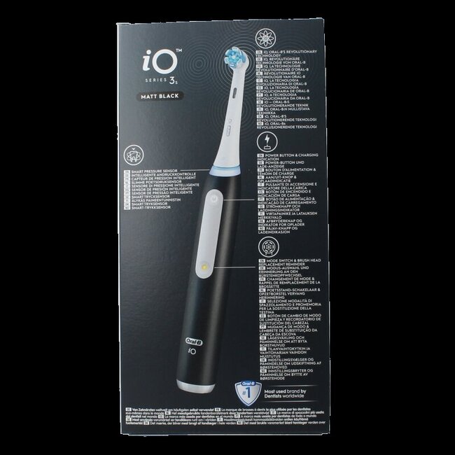 Brosse à dents électrique iO3S noir mat 1 pièce