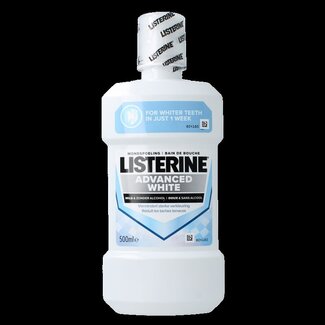 Listerine Mondwater advanced white mild 500 Milliliter