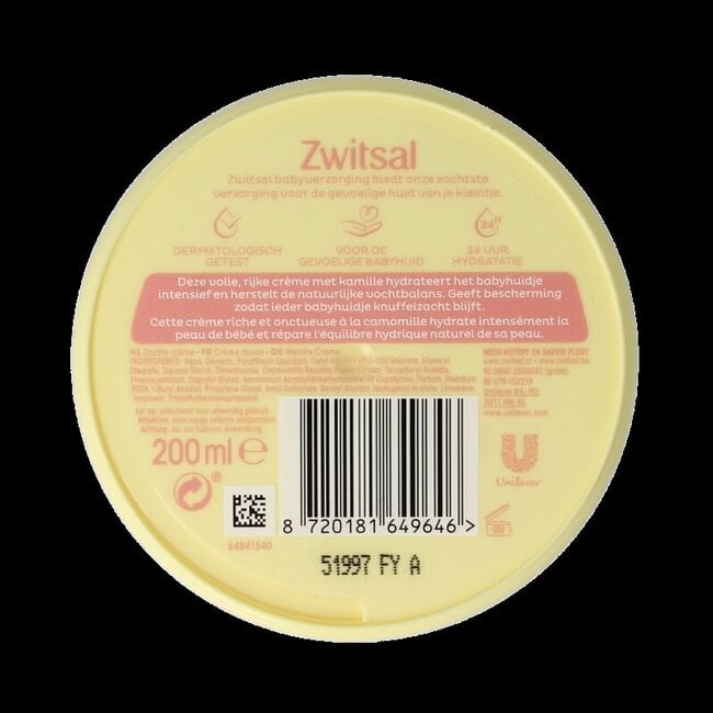 Zachte creme pot 200 Milliliter