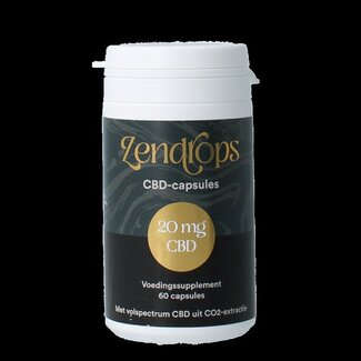 Zendrops Capsules de CBD 20 mg 60 capsules