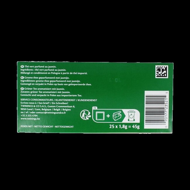 Groene thee jasmijn 25 Zakjes