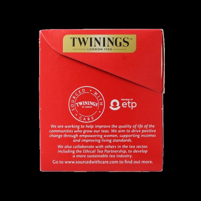 English breakfast thee envelop zwart 25 Zakjes