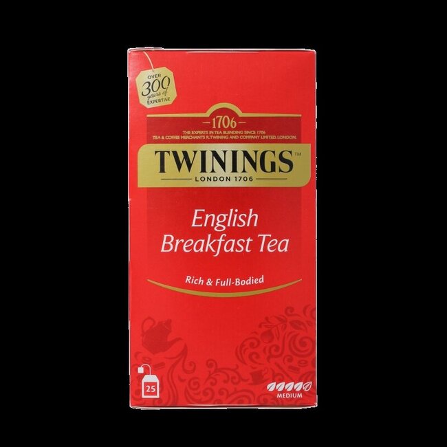 English breakfast thee envelop zwart 25 Zakjes