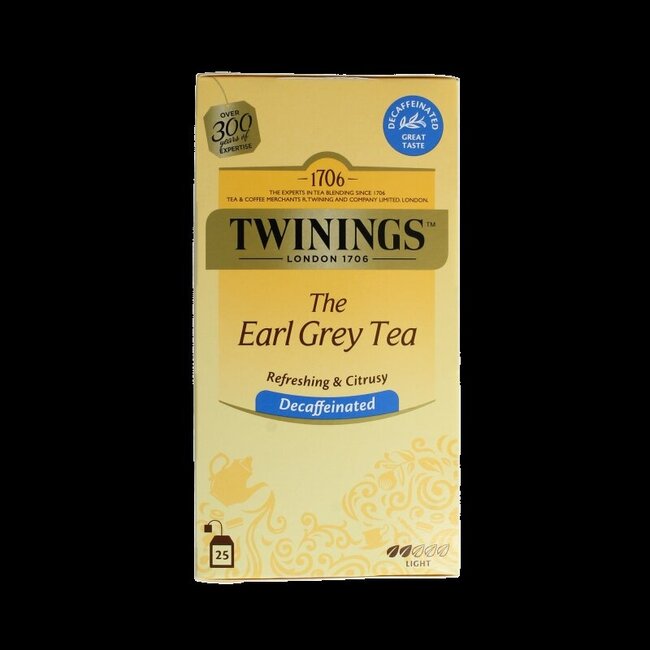 Earl grey decaf envelop zwart 25 Zakjes