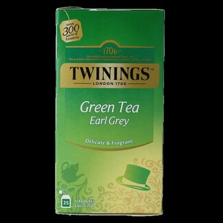 Twinings Green tea earl grey 25 Zakjes