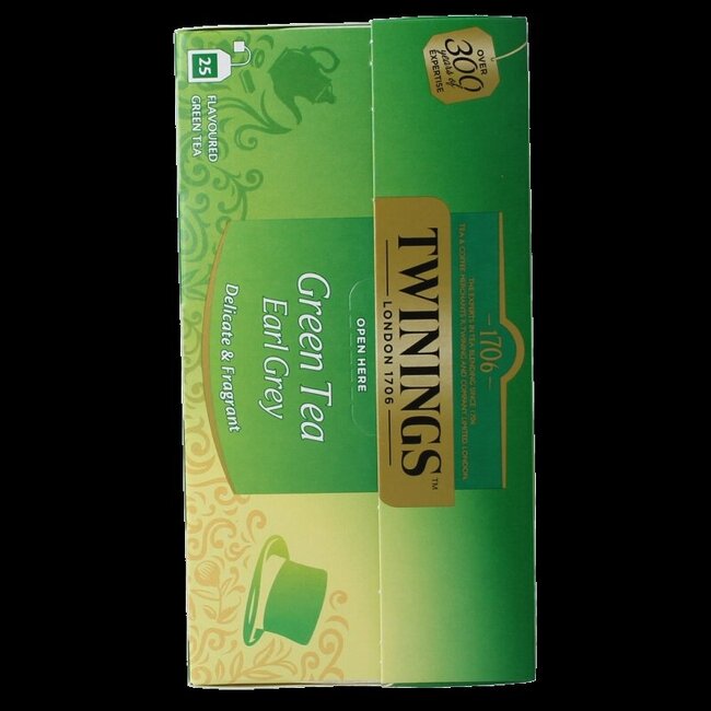 Thé vert Earl Grey 25 sachets