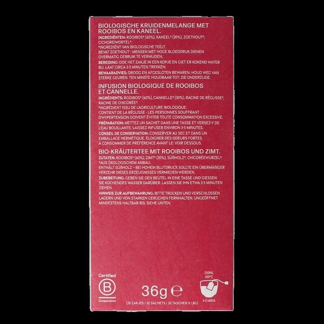 Comfort warmth bio 20 Zakjes