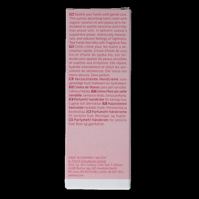 Crème mains apaisante sans parfum 50 ml