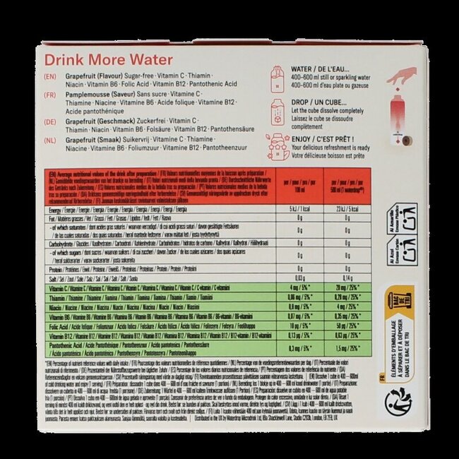 Microdrink summer grapefruit 12 pièces