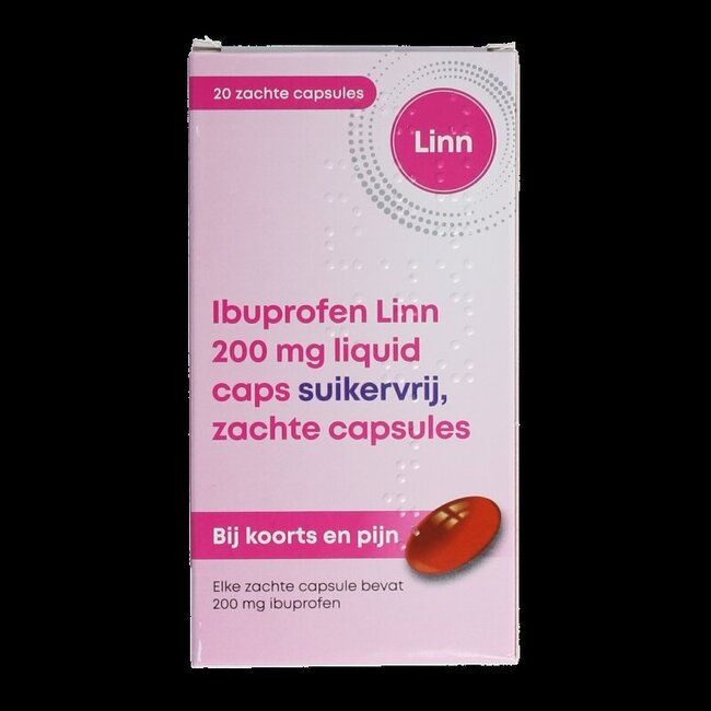 Ibuprofène liquide 200 mg sans sucre 20 capsules