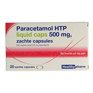 Healthypharm Paracétamol 500 mg capsules liquides 20 capsules