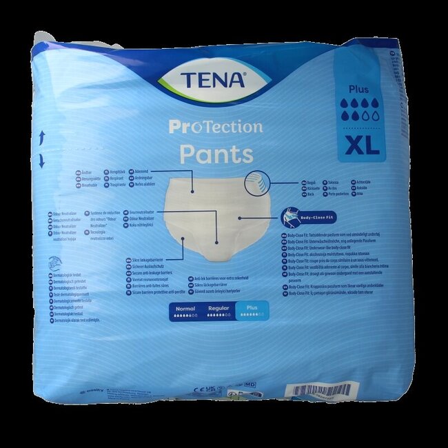 Tena Pants Plus XL - 12 pièces
