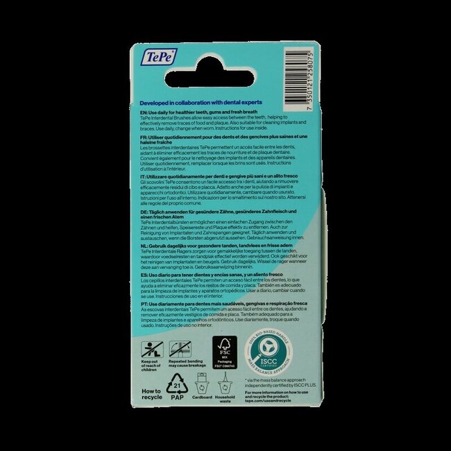 Interdentale ragers original grijs 1.3mm maat 7 6 Stuks