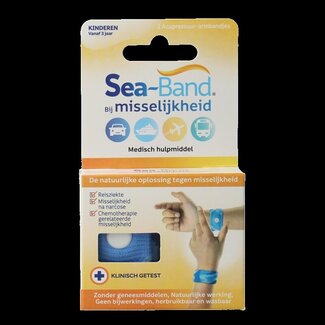 Sea Band Polsband kinderen blauw 1 Paar
