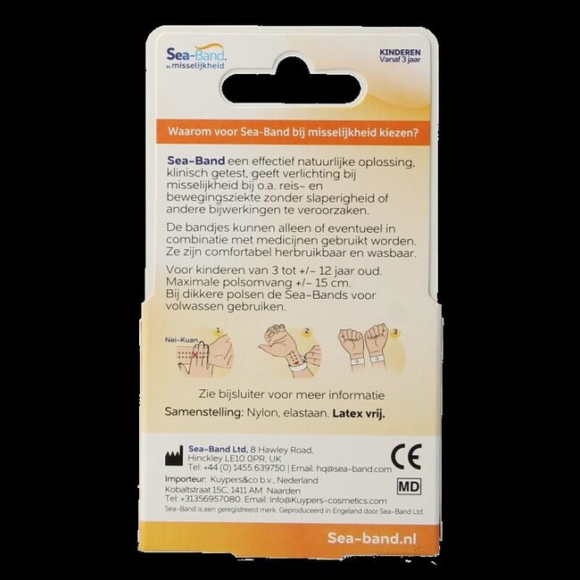 Bracelet d'acupression pour enfants bleu 1 paire