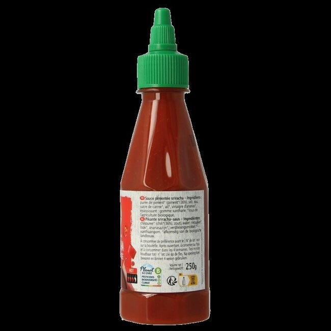 Sauce chili sriracha piquante bio 250 g